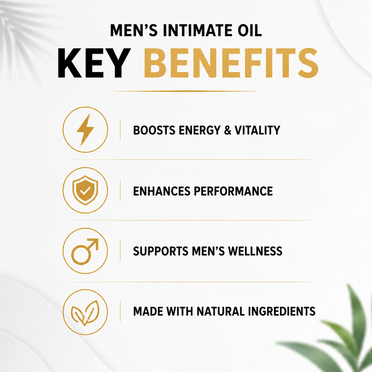 Biene Care Men's Intimate Oil