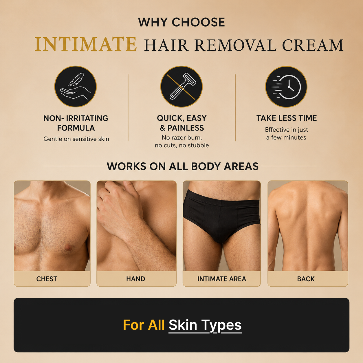 Biene Care Men’s Intimate Hair Removal Cream