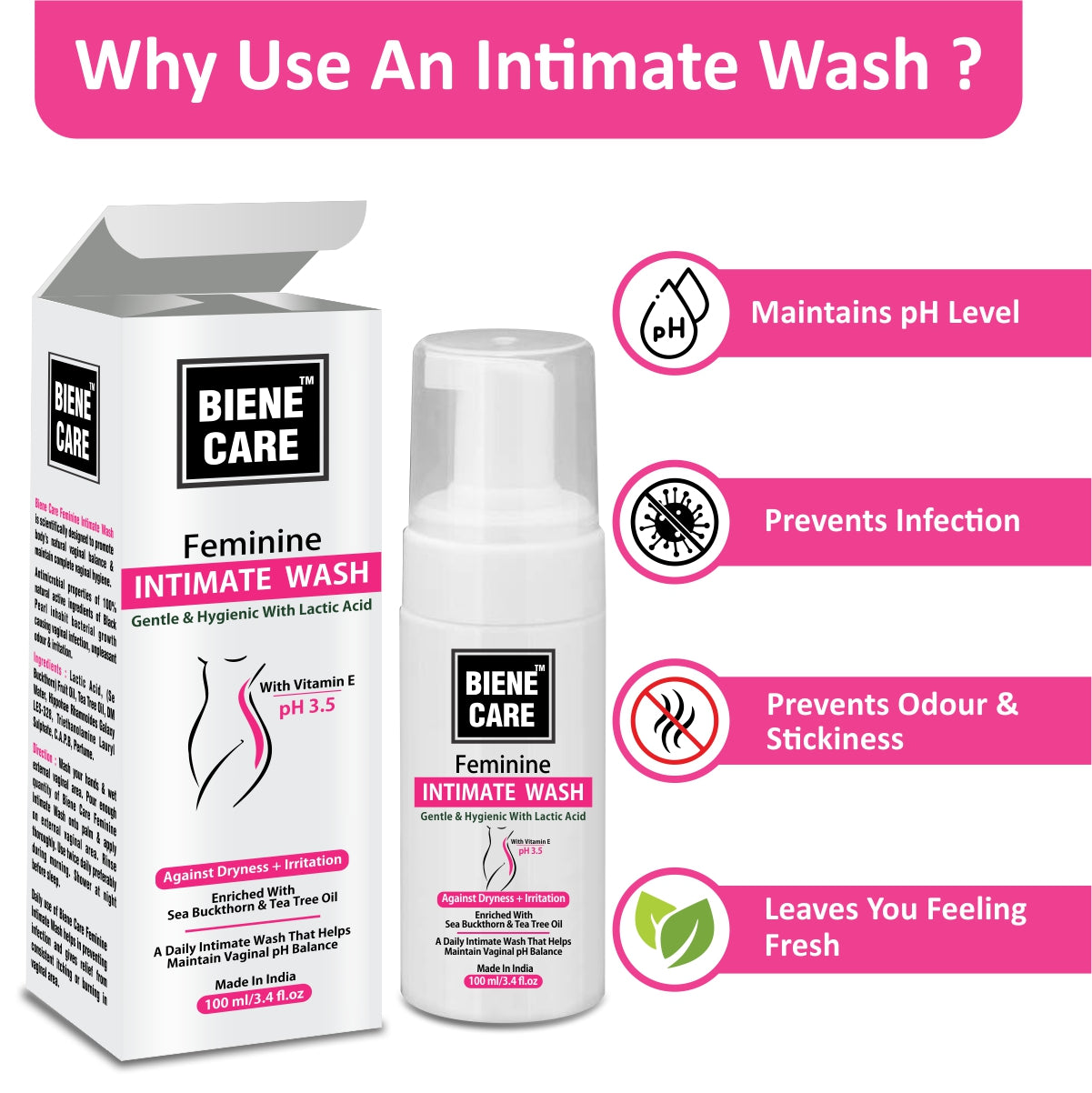 BIENE CARE Female Intimate Wash 100Ml