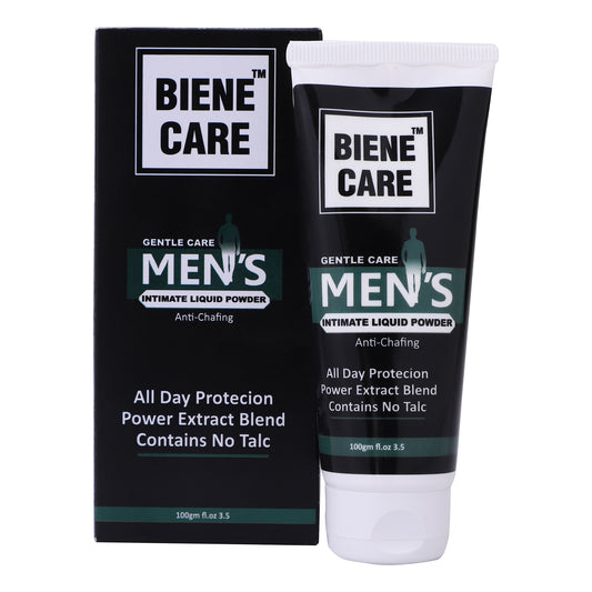 BIENE CARE Intimate Liquid Powder for Men | Anti chafing cream | contains No talc - 100gm